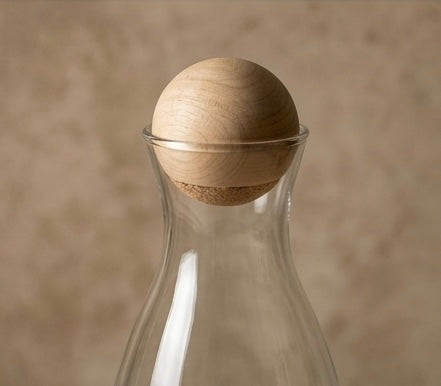 Terrarium Container with wooden ball lid