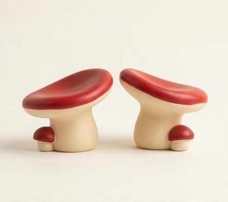 ByTheLeaf Mushroom Miniatures for Terrariums & Tray Gardens- Set of 2