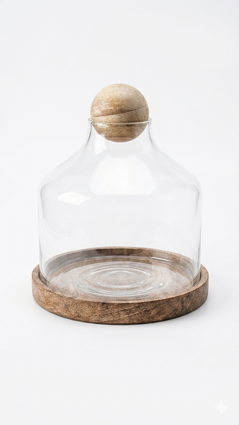 Terrarium Container with Lid & Tray