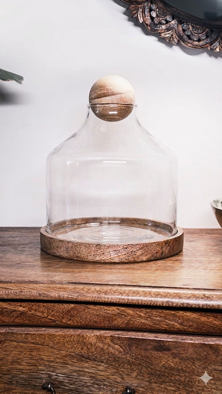 Terrarium Container with Lid & Tray